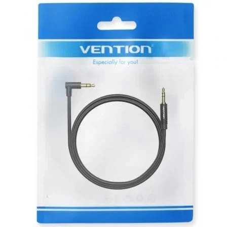 CABLE AUDIO ESTEREO ACODADO JACK 3.5/M JACK 3.5/M 1 M NEGRO VENTION CABLE AUDIO ESTEREO ACODADO JACK 3.5/M JACK 3.5/M 1 M NEGRO VENTION